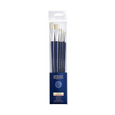 SET PENNELLI SETOLA TONDO6,12 PIATTO 16,24 FIL 6,1