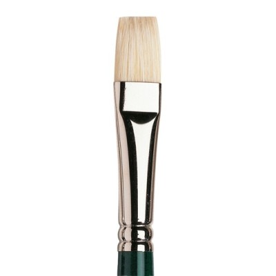PENNELLO PER OLIO MANICO LUNGO PIATTO CORTO N.6