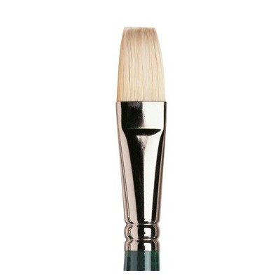 PENNELLO PER OLIO MANICO LUNGO PIATTO LUNGO N.12