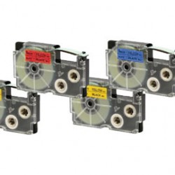 NASTRO CASIO 18MM X 8MT NERO SU BIANCO