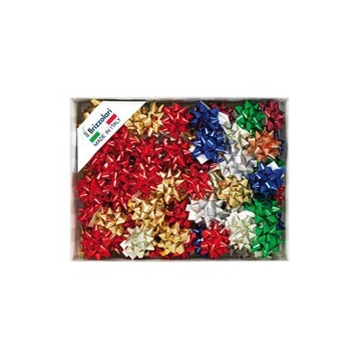 100 stelle nastro metal 6870 10mmx5cm colori assortiti Brizzolari