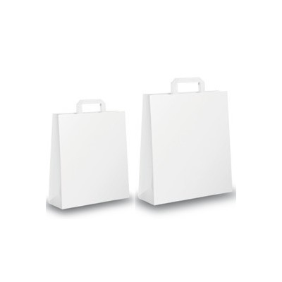 BLISTER 25 SHOPPERS 45X15X50CM BIANCO NEUTRO PIATTINA