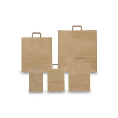 BLISTER 25 SHOPPERS 36X12X41CM AVANA NEUTRO PIATTINA