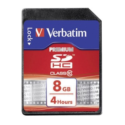 SDHC Card 2.0 8 GB Verbatim CLASS 10