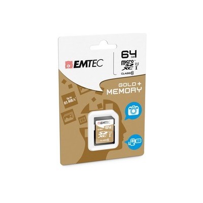 SDXC EMTEC 64GB CLASS 10 GOLD +