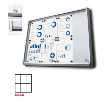 02278 BACHECA 6XA4 ORIZZ.ANTE SCORR. 72X67,5X5,9