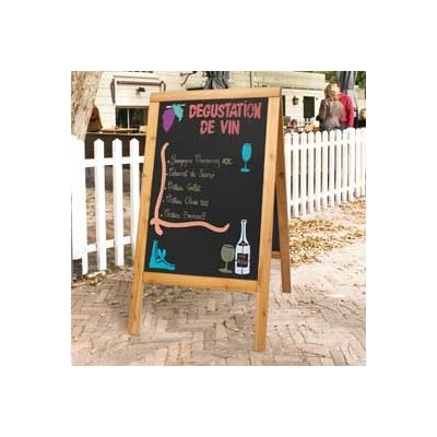 LAVAGNA TEAK A CAVALLETTO 68x120cm SANDWICH Securit