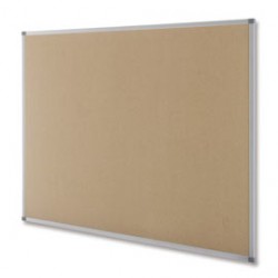 Lavagna Combinata 2in1, White & Cork Board, Cornice in Alluminio, Porta