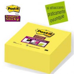 BLOCCO 350foglietti Post-itSuper Sticky 2028-S 76x76mm GIALLO ORO