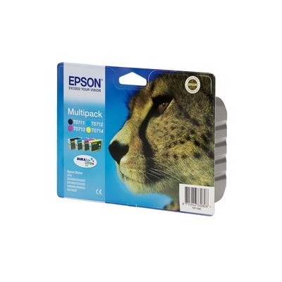MULTIPACK (T071) 4 COLORI NERO CIANO MAGENTA GIALLO BLISTER RS
