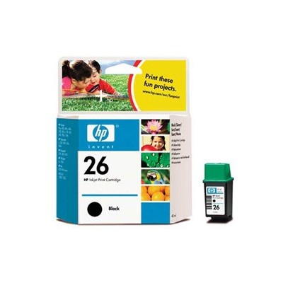 CARTUCCIA A GETTO DINCHIOSTRO HP N.26 NERO 40ML..