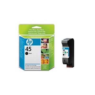 CARTUCCIA A GETTO DINCHIOSTRO HP N.45 NERO 42ML