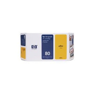 CARTUCCIA A GETTO DINCHIOSTRO HP N.80 GIALLO 350ML