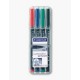 BUSTA 4 PENNARELLI LUMOCOLOR PERMANENT 317 M 1.0MM