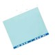 25 BUSTE FORATE 22X30 AZZURRO LISCIO FAVORIT ART