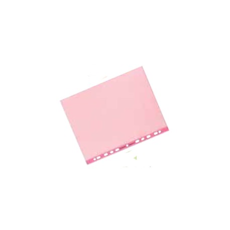 FAVORIT 25 Buste Forate Con Banda Rossa - 22x30 Cm Per Archivio Fogli A4 | Made In Italy - Foto 5