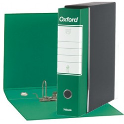 REGISTRATORE VERDE Esselte Oxford G85 F.TO PROTOCOLLO DORSO 8