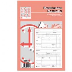 BLOCCO RETRIBUZIONI DOMESTICI 24x15cm 25fg 3copie ric. E5744A EDIPRO