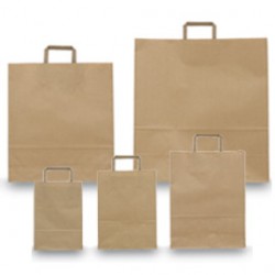 BLISTER 25 SHOPPERS 26X11X35CM AVANA NEUTRO PIATTINA