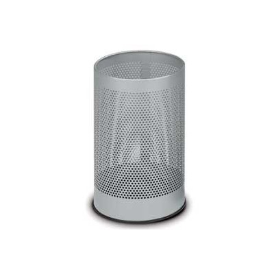 CESTINO TONDO 15LT GRIGIO IN METALLO FORATO