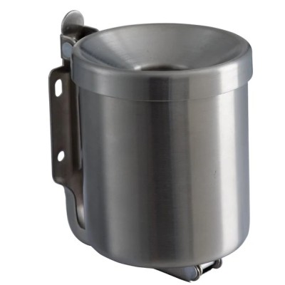 02613 POSACENERE MURALE  NIDO DIAM.13,5 INOX SAT.