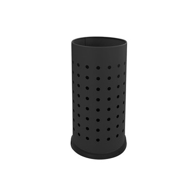 Portaombrelli forato 21L in acciaio nero Stilcasa