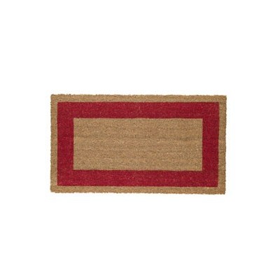 ZERBINO COCCO C/FONDO IN VINILE 45X80CM ROSSO VELCOC
