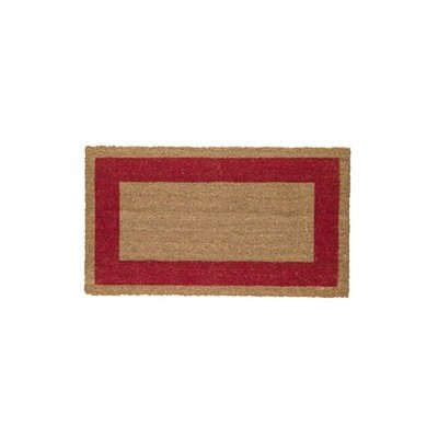 ZERBINO COCCO C/FONDO IN VINILE 60X100CM ROSSO VELCOC