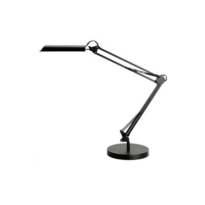 Lampada da tavolo Swingo Led 8W Nero con base e morsetto Unilux