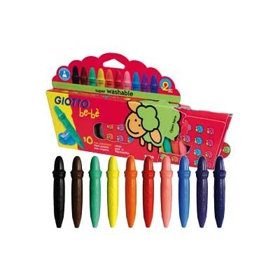 ASTUCCIO 10 SUPERPASTELLONI A CERA GIOTTO BEBE