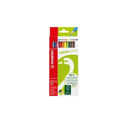 ASTUCCIO 12 PASTELLI GREEN COLOURS STABILO
