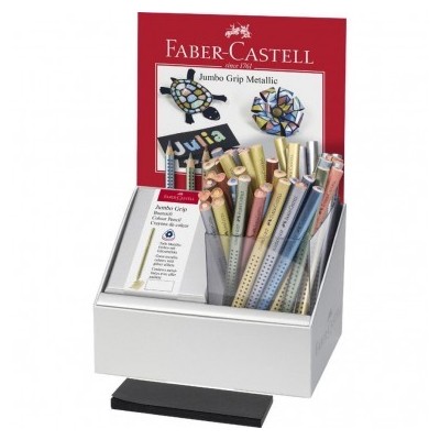 MATITA JUMBO GRIP FABER  CASTELL METALIZZATA