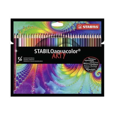 SC. CARTONE 36 AQUACOLOR SCATOLA NERA ARTY