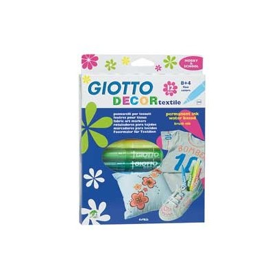 ASTUCCIO 12 PENNARELLI PER TESSUTO GIOTTO DECOR TEXTILE