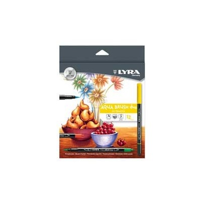 ASTUCCIO 12 PENNARELLI ACQUA BRUSH DUO LYRA