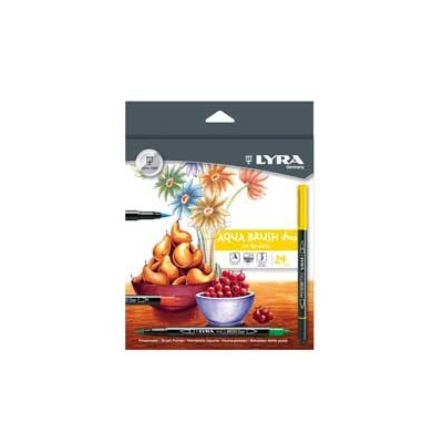 ASTUCCIO 24 PENNARELLI ACQUA BRUSH DUO LYRA