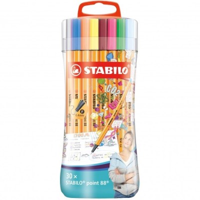 CONF.30 PEN 68 CON COLORI FLUO STABILO