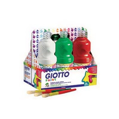 SCHOOLPACK 6 FLACONI TEMPERA PRONTA 1000ML ASSORTITA GIOTTO