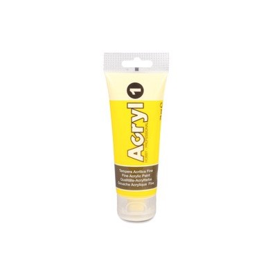 COLORE ACRILICO FINE tubo da 75ml GIALLO 201