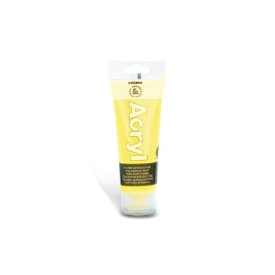 COLORE ACRILICO FINE tubo da 75ml GIALLO FLUO