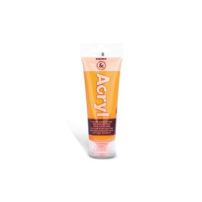 COLORE ACRILICO FINE tubo da 75ml ARANCIONE FLUO