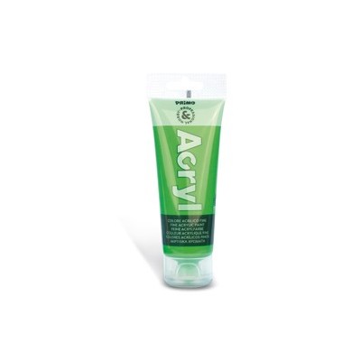 COLORE ACRILICO FINE tubo da 75ml VERDE FLUO