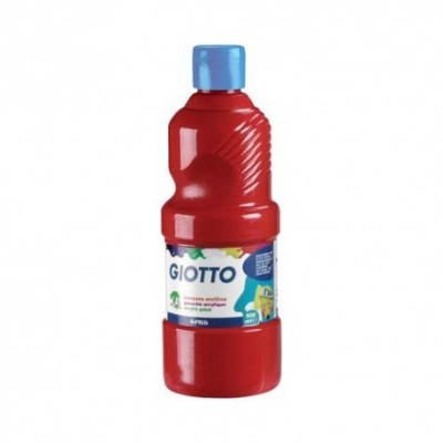 FLACONE 500ML TEMPERA    ACRILICA ROSSO