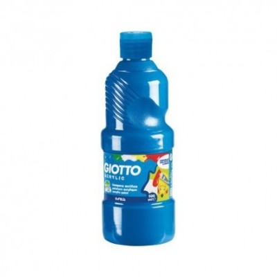 FLACONE 500ML TEMPERA    ACRILICA AZZURRO