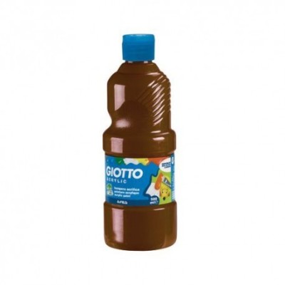 FLACONE 500ML TEMPERA    ACRILICA MARRONE