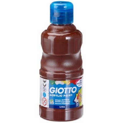FLACONE TEMPERA ACRILICA 250 ML MARRONE