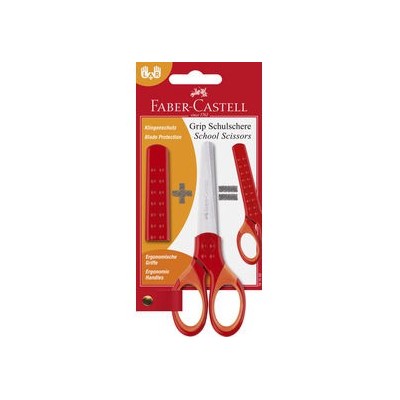 FORBICE SCUOLA GRIP ROSSA