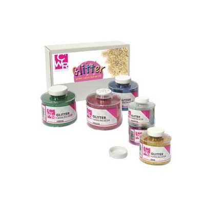 SET 6 BARATTOLI GLITTER GRANA FINE ML150 colori assortiti ART 05404 CWR