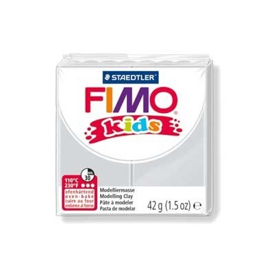 PASTA POLIMERICA FIMO KIDS 42gr GRIGIO CHIARO 80