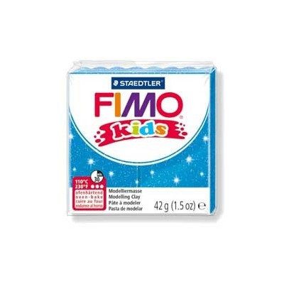 PASTA POLIMERICA FIMO KIDS 42gr BLU GLITTER 312